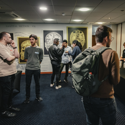 multiple people having a discussion